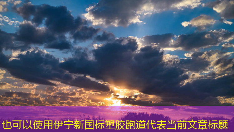 伊宁新国标塑胶跑道